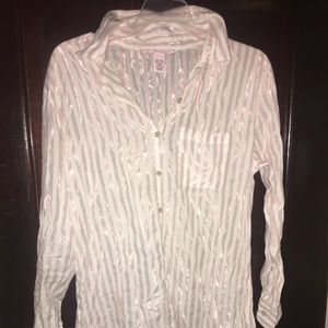 Victoria Secret button down sleep shirt